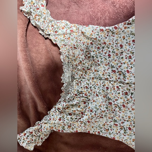 SweetPot Floral Print Linen Dress - Picture 3 of 3